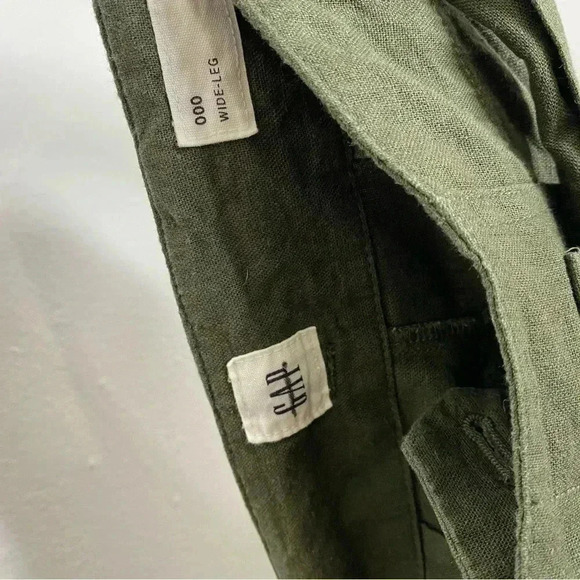 Gap Linen Blend Belted Wide Leg Pants - Picture 4 of 5